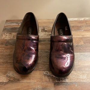 Savvy Patent Leather Clogs